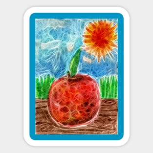 Sunny Apple Sticker